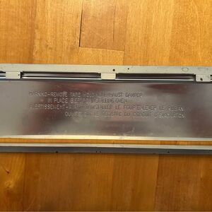 GE Microwave OEM Vent Damper 10.5 Inch